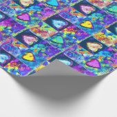 HEARTANDSTAR BLUE abstract ラッピングペーパー (角)