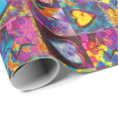 HEARTANDSTAR RED abstract  ラッピングペーパー (ロールコーナー)