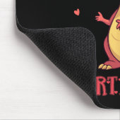 Heartasaurus Cute Dinosaur Valentine Design  マウスパッド (コーナー)