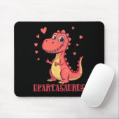 Heartasaurus Cute Dinosaur Valentine Design  マウスパッド (マウス)