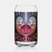 Heartbeat, Abstract Surreal Fantasy Fractal Art ガラス缶 (正面)