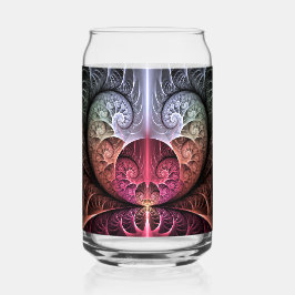 Heartbeat, Abstract Surreal Fantasy Fractal Art ガラス缶