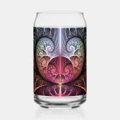 Heartbeat, Abstract Surreal Fantasy Fractal Art ガラス缶 (裏面)