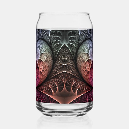 Heartbeat, Abstract Surreal Fantasy Fractal Art ガラス缶 (右)