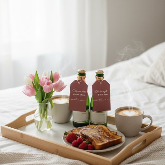  Heartbeat and personalized romantic quote ギフトタグ