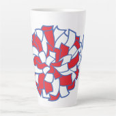 Heartbeat Cheer Pom-Pom Graphic カフェラテマグ (正面)