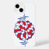 Heartbeat Cheer Pom-Pom Graphic Case-Mate iPhoneケース (裏面)