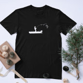 Heartbeat Fishing Tee,Fisherman Boat Silhouette Tシャツ