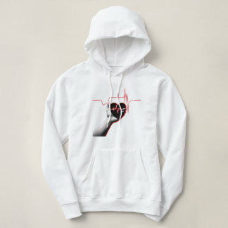 Heartbeat Love Design – Hand Holding Heart パーカ