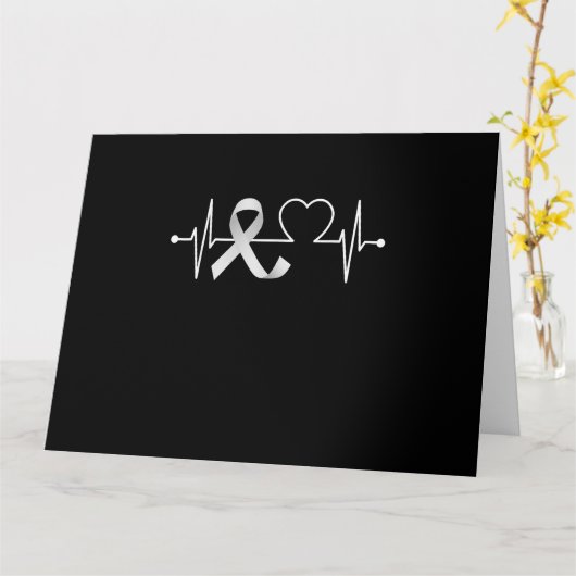 Heartbeat Lung Cancer Awareness カード (黄色い花)