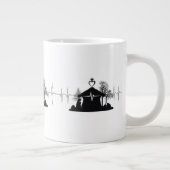 Heartbeat Nativity Unique Minimal Jumbo Mug ジャンボコーヒーマグカップ (右)