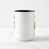 Heartbeat Paw Print Pet Photo Mug マグカップ (中央)