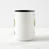 Heartbeat Paw Print Pet Photo Mug マグカップ (中央)