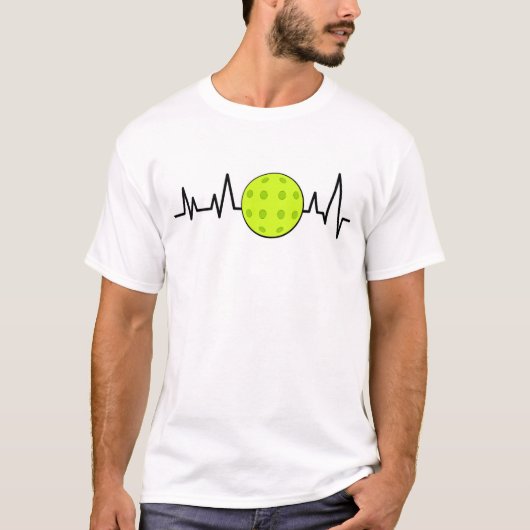 Heartbeat Pulse - Pickleball - Ball Tシャツ (正面)
