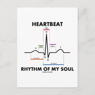 Heartbeat Rhythm Of My Soul (心電図/ECG/EKG) ポストカード
