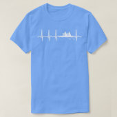 Heartbeat Rowing Rower Team Coach Cool Shirt Gift Tシャツ (デザイン正面)