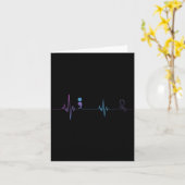 Heartbeat Semicolon Suicide Prevention Awareness  カード (黄色い花)