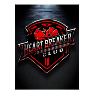 Heartbreaker Club Art Print – Modern Metallic Wall ポスター