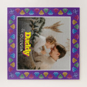 Heartfeel Keepsake forパパ – 写真パーソナライズされた ジグソーパズル (横)