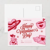 HeartfeeltからFind Your 笑わされる Perfect Bir インビテーションポストカード (正面/裏面)