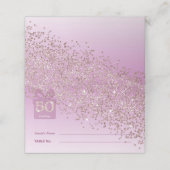 Heartfelt 50th Birthday Rose Gold Gift Box プレイスカード (外部開封)