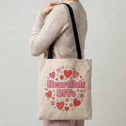 Heartfelt BFFs Friendship Tote Bag Best Friend Gif トートバッグ