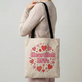 Heartfelt BFFs Friendship Tote Bag Best Friend Gif トートバッグ