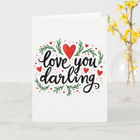 Heartfelt Botanical Love Card カード (黄色い花)