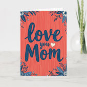 Heartfelt Botanical Mom Card カード (正面)