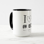 Heartfelt Brew: I Love Oh E マグカップ (正面左)