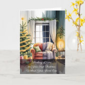 Heartfelt Christmas Scene With Winter Contrast カード (黄色い花)