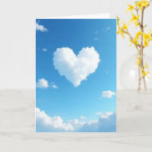 Heartfelt Cloudscape Love Card カード (黄色い花)