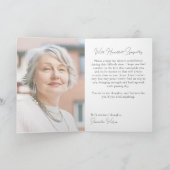 Heartfelt Condolences White Floral Sympathy Card カード (内部)