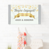 Heartfelt Custom Engagement Party Banner 横断幕 (インサイチュ)