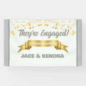 Heartfelt Custom Engagement Party Banner 横断幕 (横)