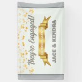 Heartfelt Custom Engagement Party Banner 横断幕 (縦)