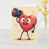 Heartfelt Fitness Fun Card カード (黄色い花)
