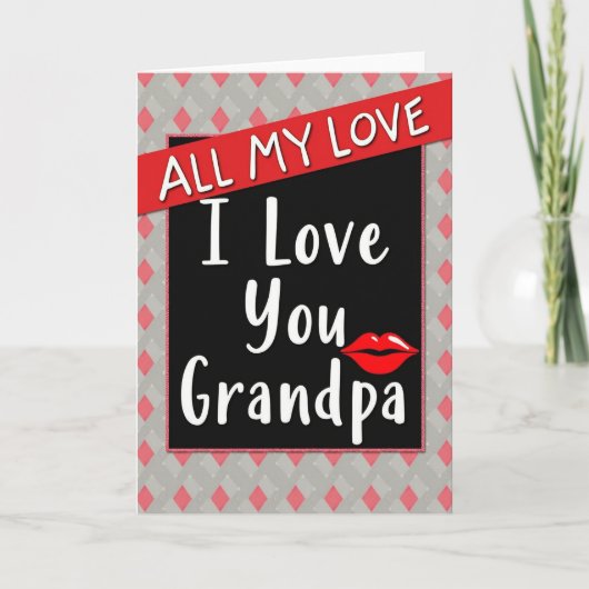 Heartfelt Grandpa Love Card カード (正面)