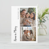 Heartfelt Home Is Merry Family Greeting Card シーズンカード (スタンド正面)