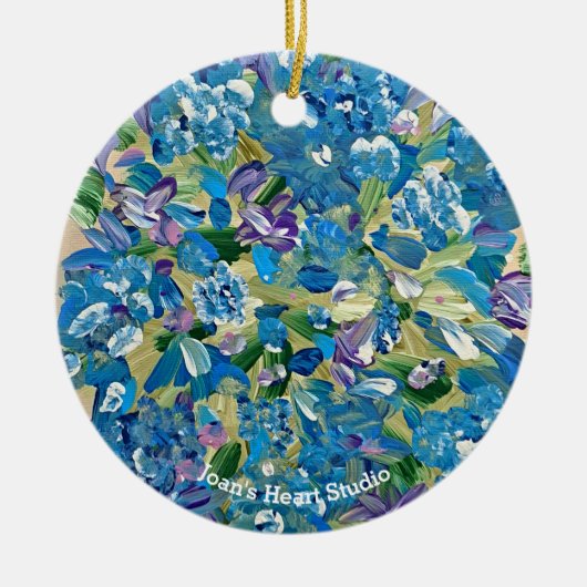 Heartfelt Hydrangea Ornaments セラミックオーナメント (正面)