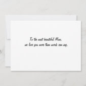 Heartfelt Mom Heart Charm: Mother's Day & Birthday カード (裏面)