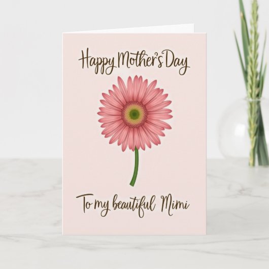 Heartfelt Mothers Day Flower Card カード (正面)