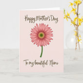 Heartfelt Mothers Day Flower Card カード (黄色い花)