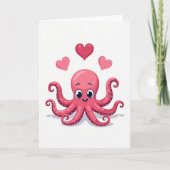 Heartfelt Octopus Art Card カード (正面)