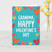 Heartfelt Painted Hearts Grandma Card カード (黄色い花)