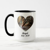 Heartfelt Pet Memorial Photo – Loving Remembrance マグカップ (左)