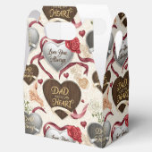 Heartfelt Red Romantic Dad Tribute Design フェイバーボックス (オープン)