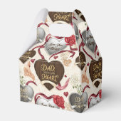 Heartfelt Red Romantic Dad Tribute Design フェイバーボックス (正面サイド)