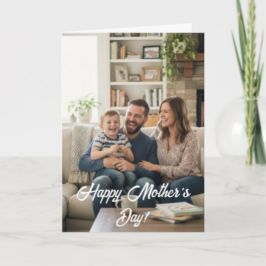 Heartfelt Script Personalized Photo Card カード (正面)