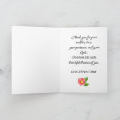 Heartfelt Script Personalized Photo Card カード (内部)